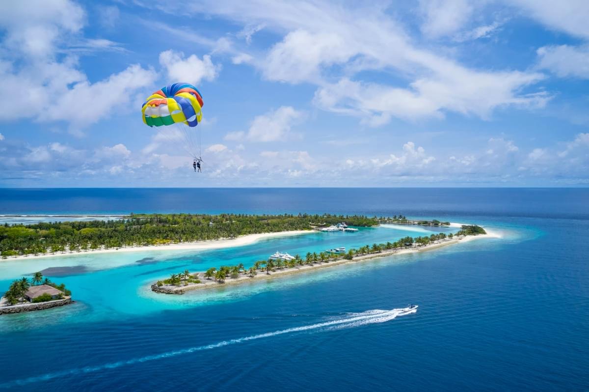 Luxurious beachfront resort Villa Nautica in the Maldives, perfect for family vacations​