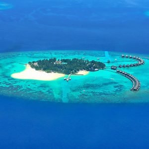 this tiny, luxury resort can be booked with your maldives family vacation package