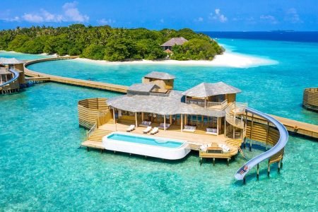Soneva Fushi family resort Maldives with eco-friendly villas and kids' activities