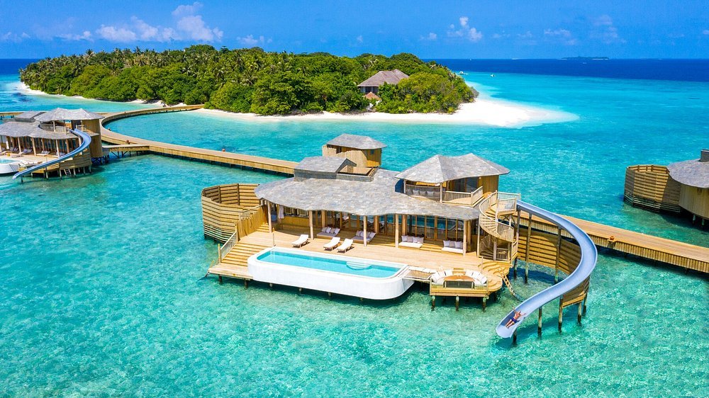 Soneva Fushi family resort Maldives with eco-friendly villas and kids' activities